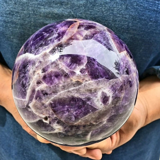 Gigastor Ametyst Chevron Sphere ( Kule ) AAA Kvalitet, ca. 110mm, 1.8-2kg