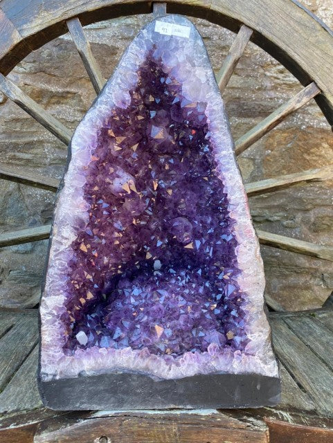 Tall Amethyst Crystal Geode 92 Premium Queen Grade 34.75kg H47xW30xD29cm