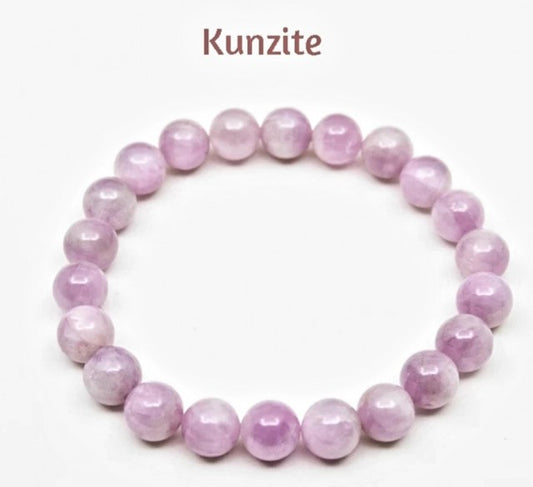 Enkelt og fleksibelt steinarmbÅnd, Natural Kunzite