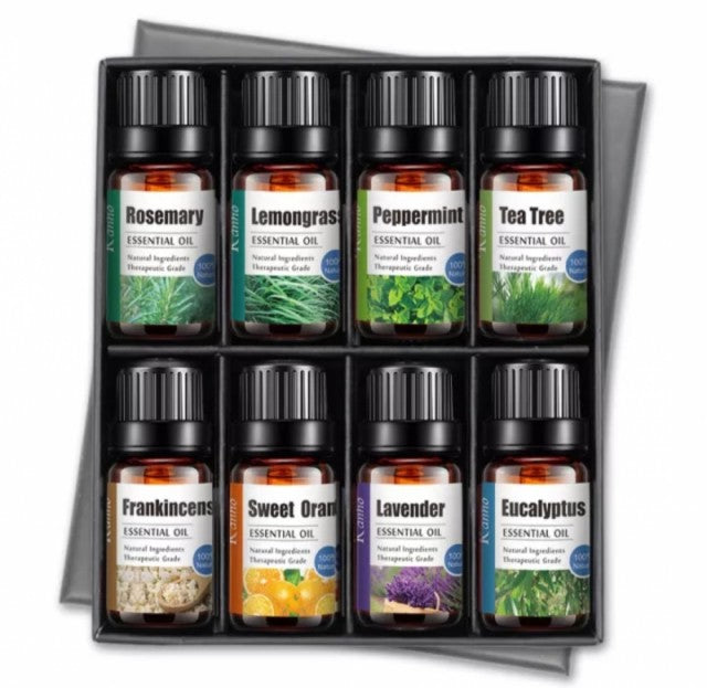 Nyhet ! Kampanjepakke / 8 Pack Tilbud 10ml, Naturlig og ren, 100% plantebasert Aromaolje for Diffusere