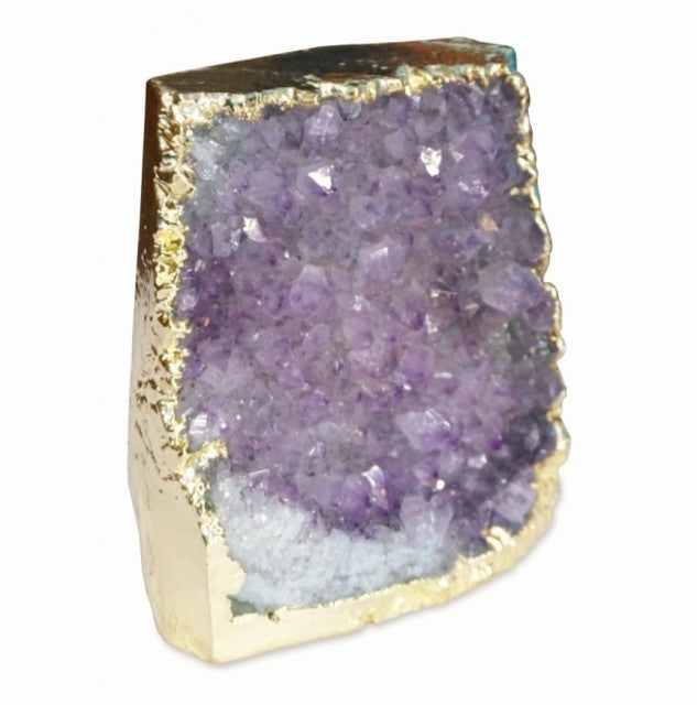 EXCLUSIVE AMETYST GEODES GOLD ELECTROPLATED, SMALL ( 10cm )