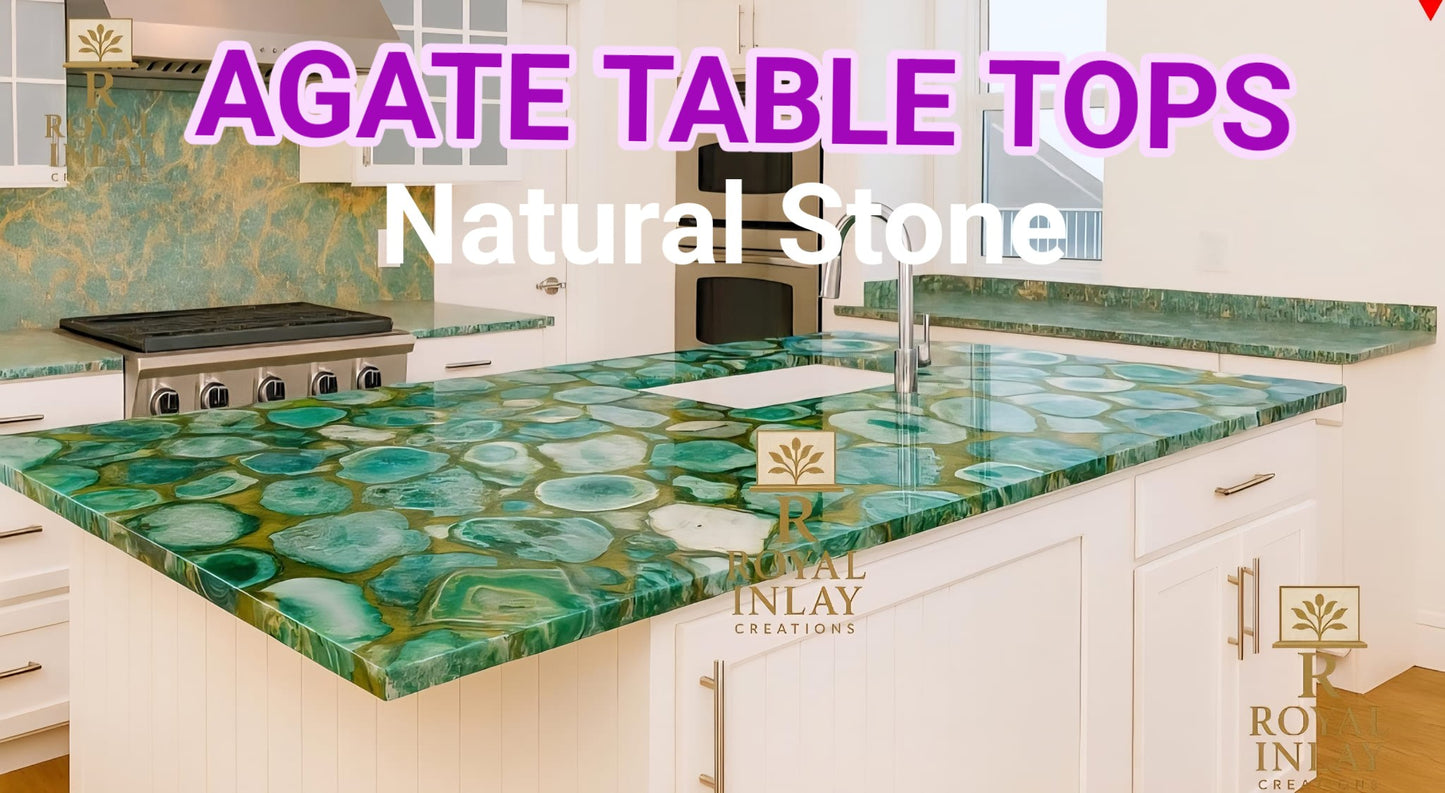 Luksuriøse Gemstone Designplater for Bad & Kjøkken ( vegg, benk, speilrammer, dører mm )