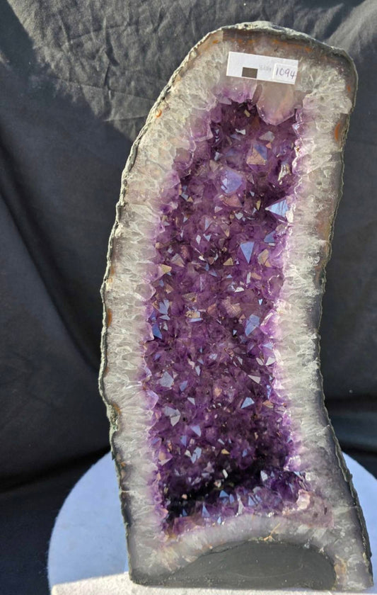 Tall Amethyst Crystal Geode 1094 Premium Queen Grade 16.41kg – H46xW23xD14cm