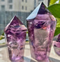 Vakre, High Quality Clear Purple Uruguay Ametyst Tårnkrystaller, 75 - 100gram, Medium