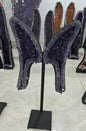 Eksklusiv Brazilian Ametyst Butterfly Angel Wings 59x25x13cm - 51kg. AAA+ Kvalitet.