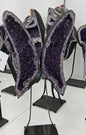 Eksklusiv Brazilian Ametyst Butterfly Angel Wings 82x64cm - 93.5kg. AAA+ Kvalitet