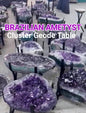 SUPERVAKRE BRAZILIAN AMETYST & CITRINE GEODE CLUSTER TABLES, 20 - 100KG
