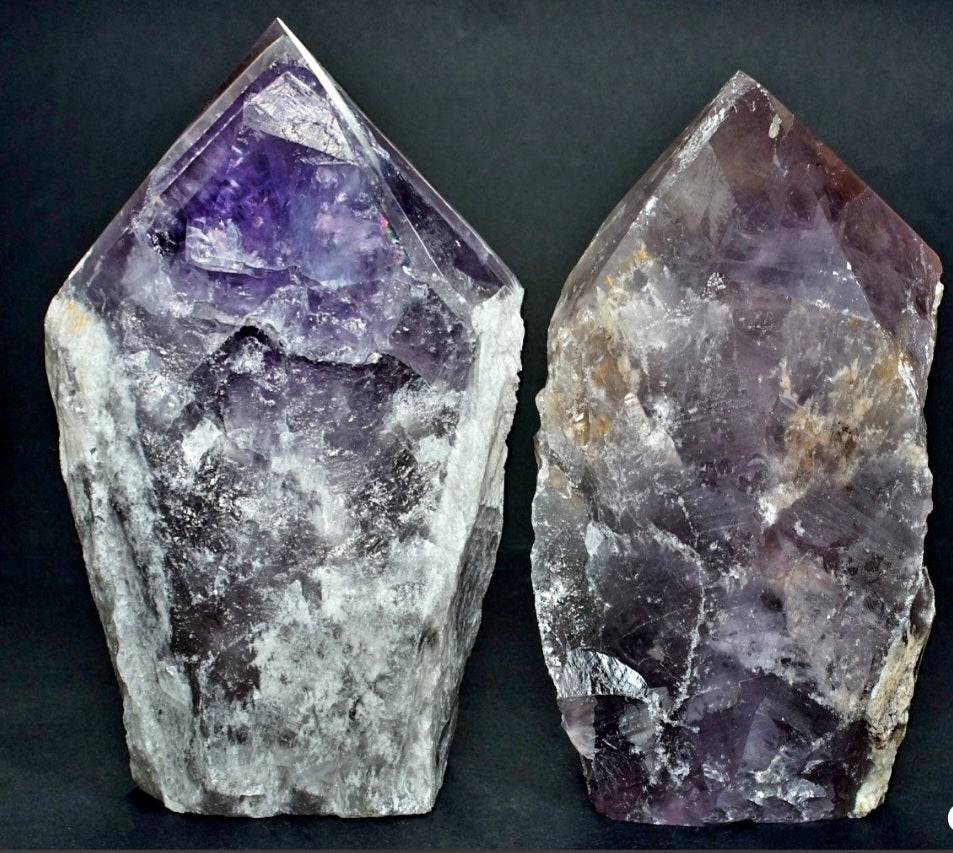 Stor Ametyst RÅkrystall Point Lampe , 13 - 20cm