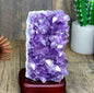 Stor Ametyst RÅ Kvarts Cluster Lampe fra Brasil, ca.  1 - 1.5 kg