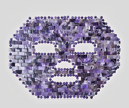 Premium Heldekkende håndlaget Ametyst Face Mask / Ansiktmaske