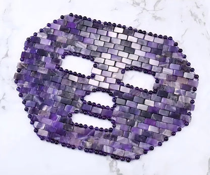 Premium Heldekkende håndlaget Ametyst Face Mask / Ansiktmaske