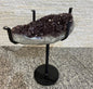 KAMPANJE / Extra Plus AAA+ Quality Amethyst Geode Coffe - Sidetable Metal Frame Table w/Druzy big Cluster, 19kg, 57x33, Høyde 60cm