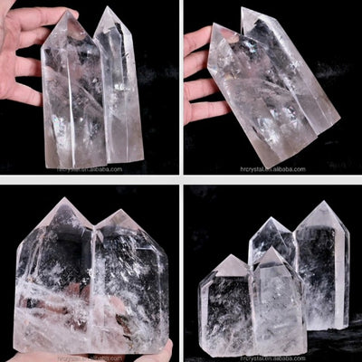 Special TWIN CLEAR QUARTZ W/Base  , 15 - 20cm - ca. 2.5 - 3kg