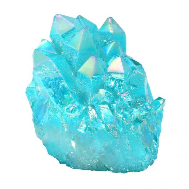 Aura Kvarts , Turkis Cluster ca. 5 x 7, Medium 100 - 150 gram