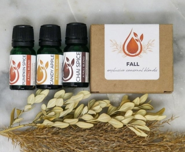 Jade Bloom Oil Fall Box Set / Pumpkin Spice,Candy Apple,Chai Spice