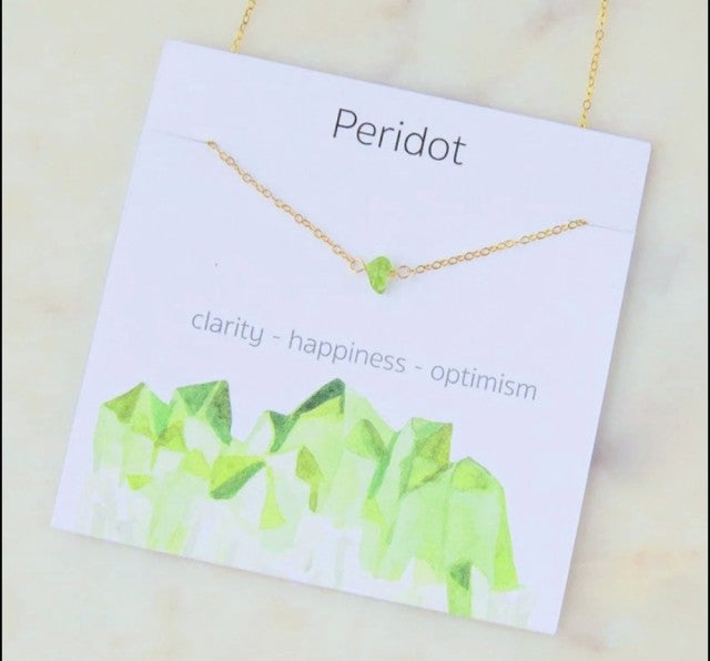 Nye 5 - 8mm Chipstone  - Designkjeder - Gold Electroplated, Peridot