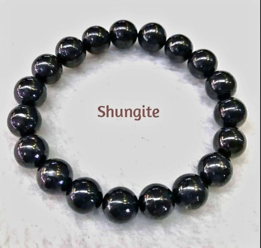 Enkelt og fleksibelt steinarmbÅnd, SHUNGITE exclusive stone