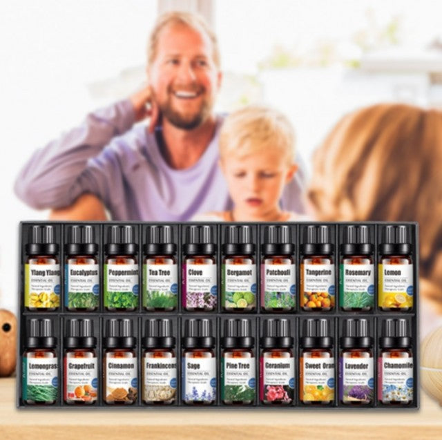 Nyhet ! Kampanjepakke  / 20 Superpack Tilbud 10ml, Naturlig og ren, 100% plantebasert Aromaolje for Diffusere