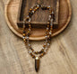 Nye 2025 Bohemian Style Tiger Eye & Decor Single , 2 rader Kjede m/Point Anheng