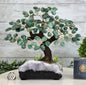 Vakre og eksklusive Feng Shui - Brazilian Lykketrær m/ ekte GREEN QUARTZ krystaller og Ametyst QUARTZ Clusterfot, ca. 35cm - 5kg, LARGE