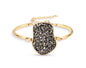 2025 Brazil Gem Freeform 18 Gold Plated Bracelet w/ Natural Pyrite Gemstone