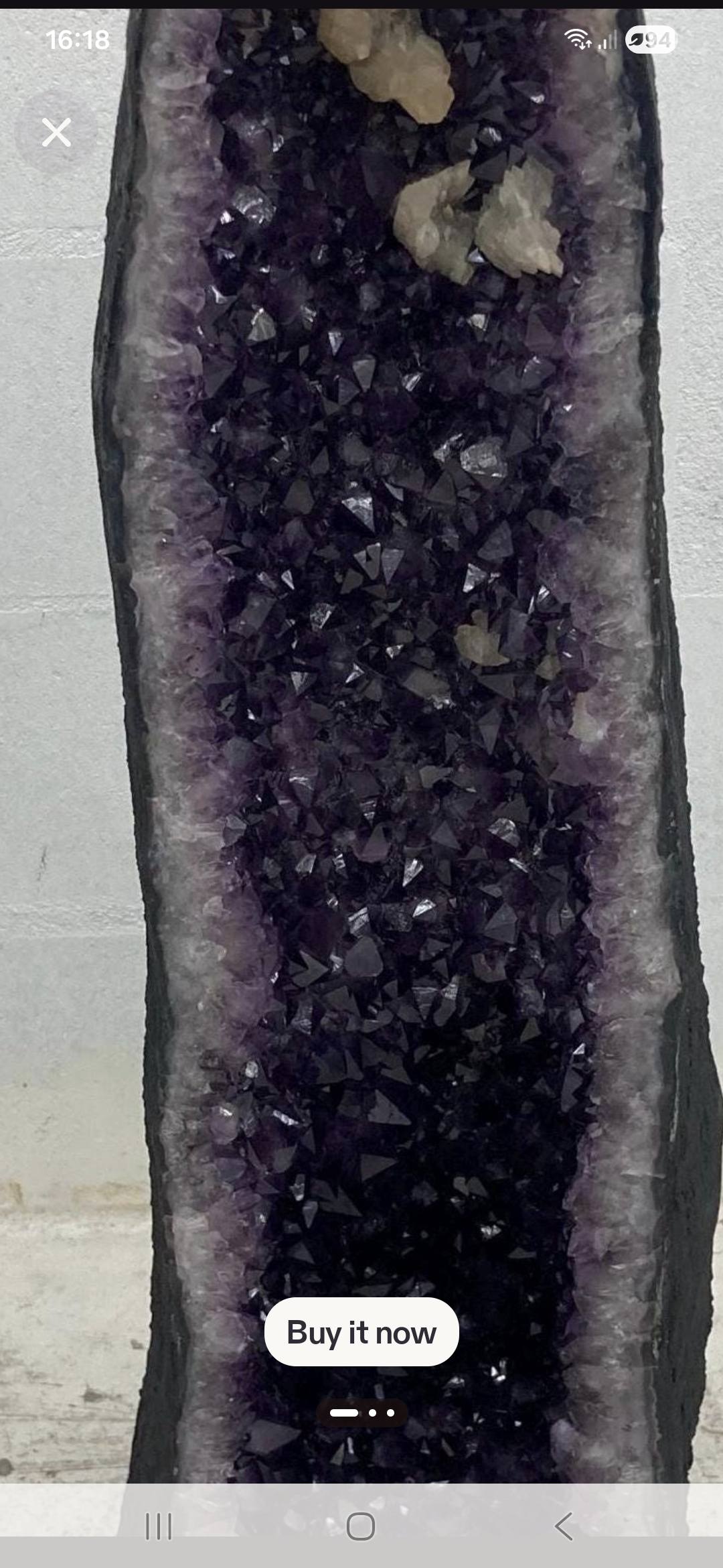 KAMPANJE HIGH QUALTY BRAZILIAN AMETYST GEODE - 40% OFF + Fri Frakt, 60kg - 88cm