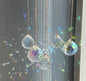 New 2024 Lotus Rainbow Crystal Suncatcher w/ Rose Quartz 30mm Sphere