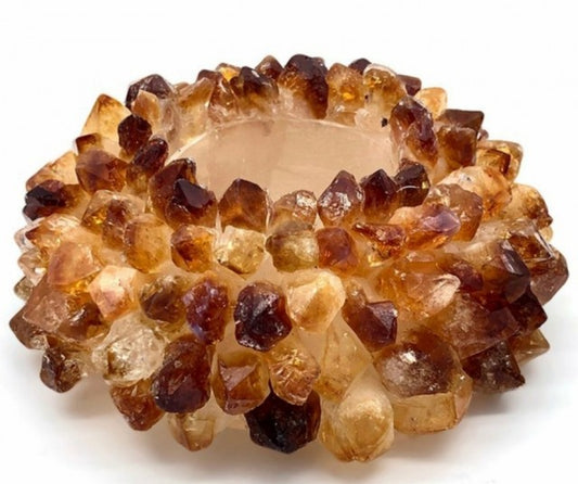 Extra stor Citrin Cluster krystalldekorasjon fra Brasil , ca. 1 kg og 15 - 17cm