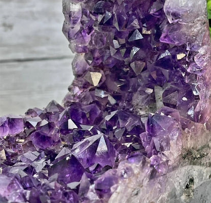 New Super Extra Quality Dark Purple  "Open 2 sided" Brazilian Ametyst Katedral, 5kg - 25cm