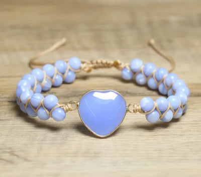Enkle Chambhala Armbånd m/Hjertesten .. Velg mellom 10 design