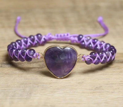 Enkle Chambhala Armbånd m/Hjertesten .. Velg mellom 10 design