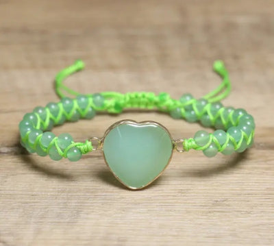 Enkle Chambhala Armbånd m/Hjertesten .. Velg mellom 10 design