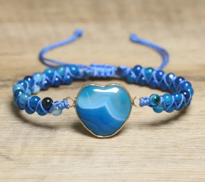 Enkle Chambhala Armbånd m/Hjertesten .. Velg mellom 10 design
