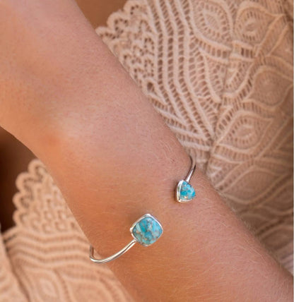 CILA Design Armbånd w/ , Copper Turquise, Gold Electroplated