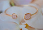 CILA Design Armbånd w/ ROSE QUARTZ, Gold Electroplated&nbsp;