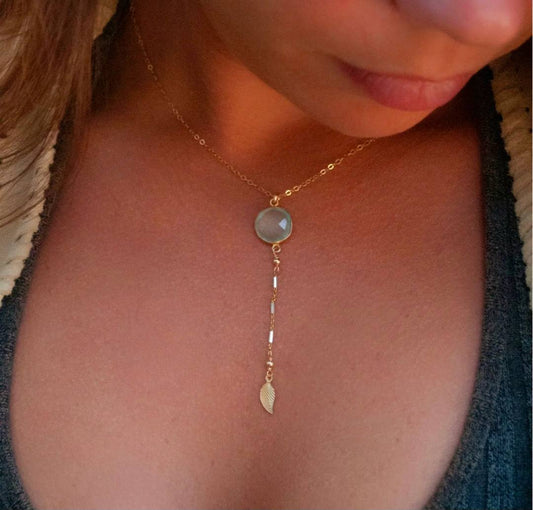 Nytt og enkelt Cila Designkjede med Blue Topaz, 18 K Gold Vermeil