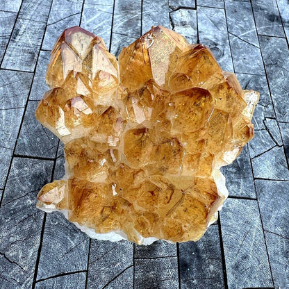 Superflott og vakker Brazilian Citrine ( Heated ) Cluster, ca 500gram
