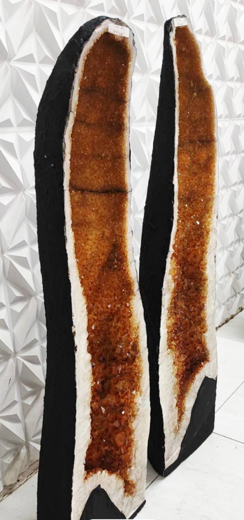 SOMMER KAMPANJE CITRINE ( Heated ) GEODEPAR - 40% OFF + Fri Frakt - 106/102cmcm - 88Kg ( 44kg pr. Geode )