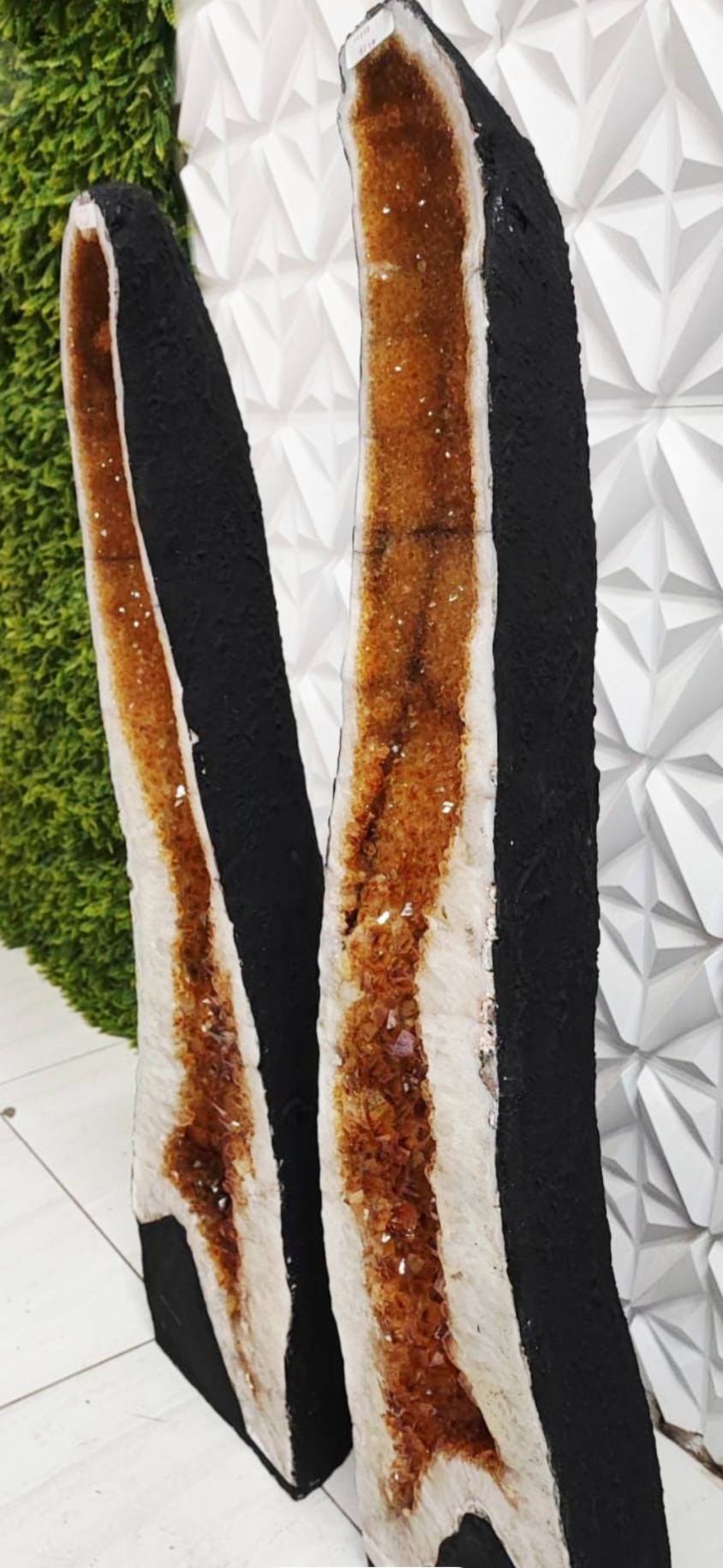 SOMMER KAMPANJE CITRINE ( Heated ) GEODEPAR - 40% OFF + Fri Frakt - 106/102cmcm - 88Kg ( 44kg pr. Geode )