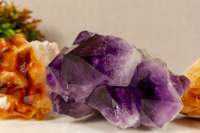 Super Exclusiv Extra AAA Quality Brazilian Ametyst og Citrin Raw Point Cluster set.. ca. 7.8KG