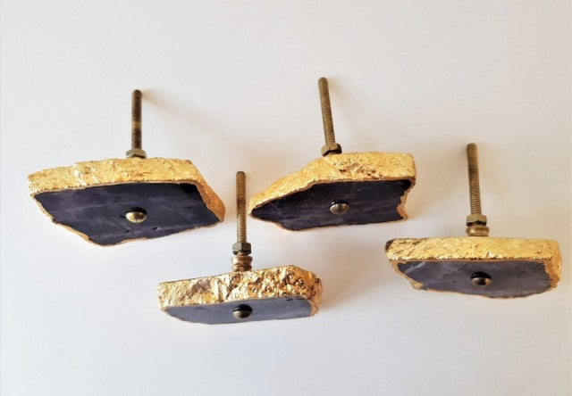 Ametyst Gold  4 pack knotter for skap, dører, skuffer
