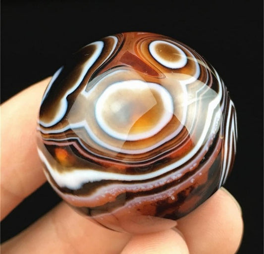 Crazy Laze Agat Sphere, 35mm drømmekule, 70 gram