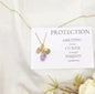 NYTT 3 PACK RAWSTONE KJEDER , PROTECTION ( Ametyst, Citrine, Peridot )