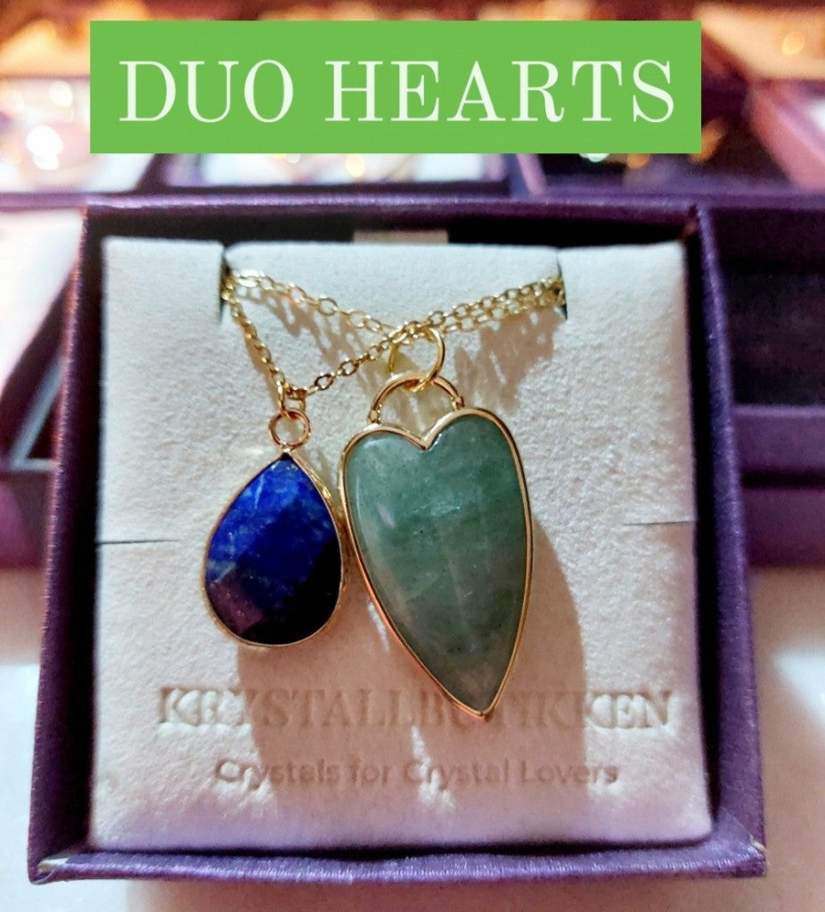 DUO SUPERDEALS  2 - 1 KAMPANJE  / 2 stk. Krystallkjeder Gold Electrolplated - 11 Design