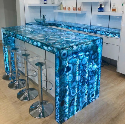 Luksuriøse Gemstone Designplater for Bad & Kjøkken ( vegg, benk, speilrammer, dører mm )