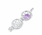 New Brazil Gem Design 2025 / Sterling Silver Tree of Life Spherical Locket w/ 7 Interchangeable Gemstones Necklace