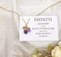 NYTT 3 PACK RAWSTONE KJEDER , EMPATH ( Ametyst, Black Tourmaline, Rose Quartz )