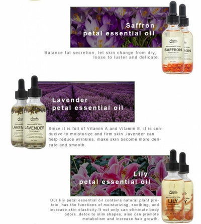 GREENLINE 100% VEGANSK Naturlig Lavendel Blomst - Planteolje, 60ml til Ansikt og Kropps SPA
