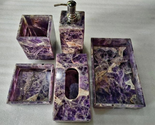 Ametyst Quartz Bathroom 5 pcs Set