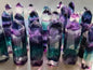 Vakre Fluoritt Regnbue TÅrnkrystall 6 - 7.5cm
